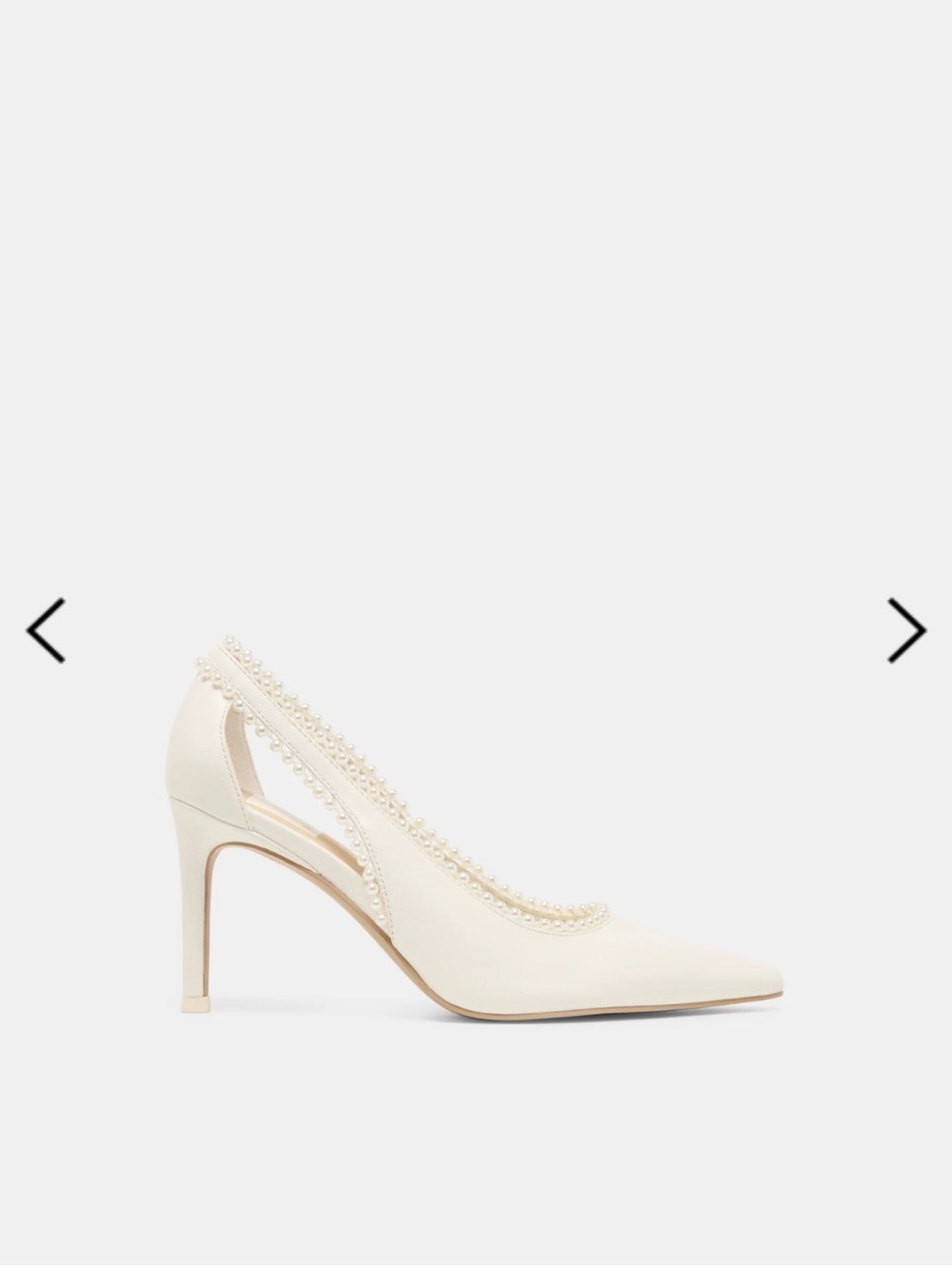 Kelson Pearl Heels True White Leather